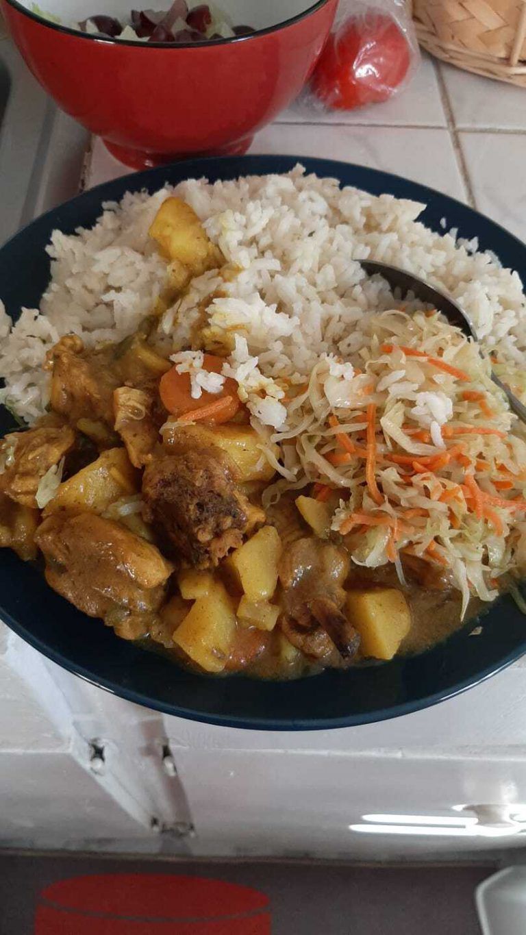 Original Jamaican Curried Chicken Recipe with Coconut Milk